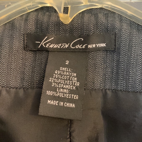 Kenneth Cole Gray Striped Pant Suit - Picture 15 of 16